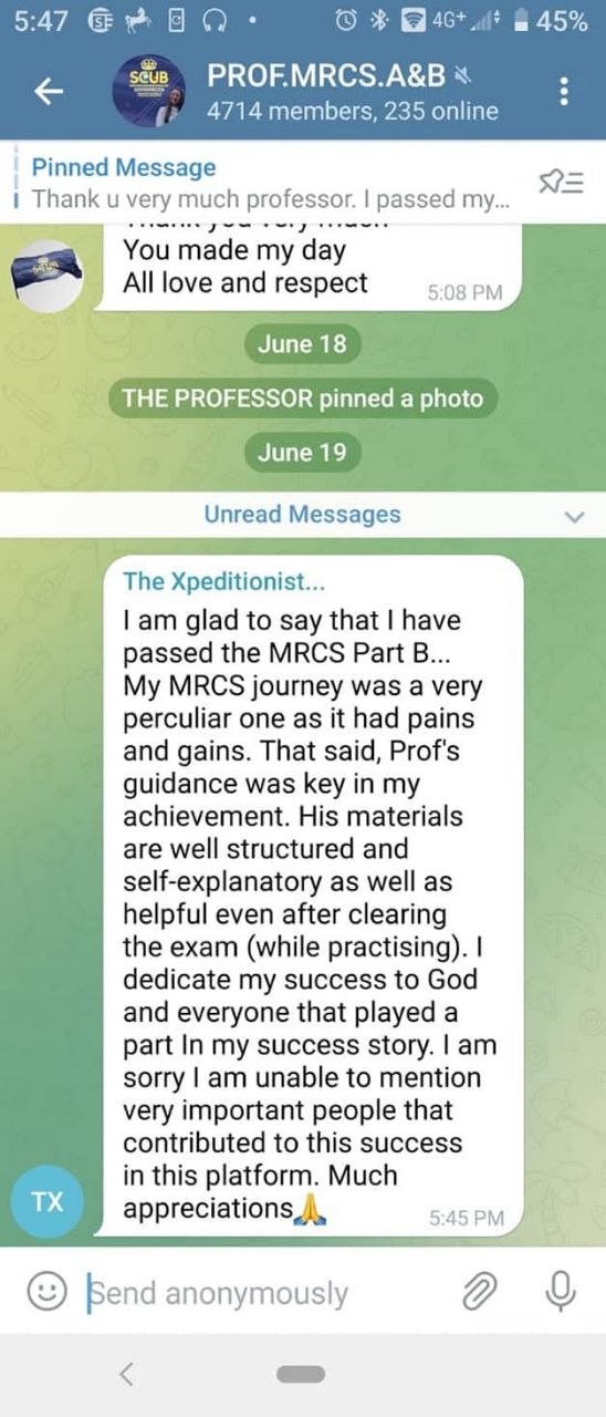 MRCS student feedback 2