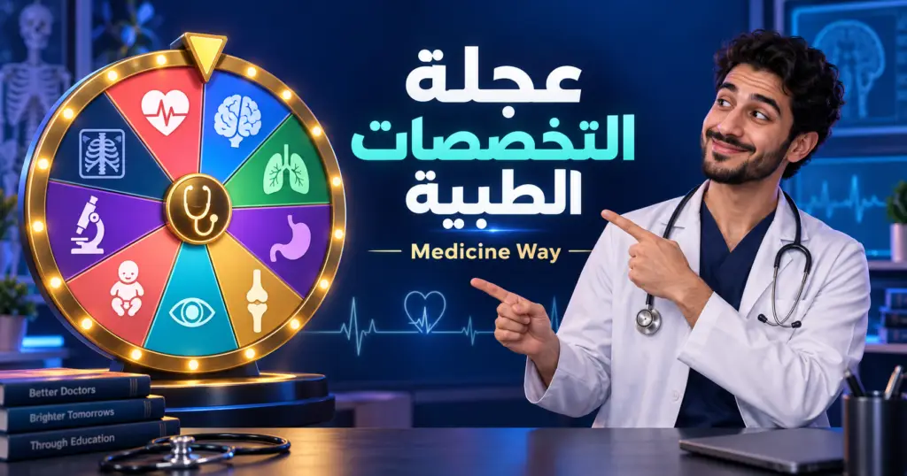 عجلة التخصصات الطبية | اكتشف تخصصك الطبي